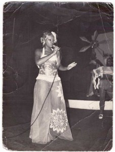 Veronika Garcia on stage, circa 1975-1985, Santiago, Cuba