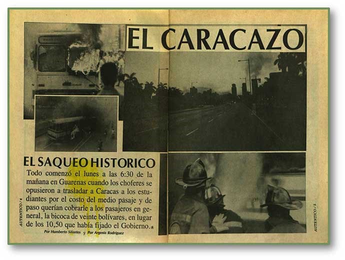 Figure 3: News article following the Caracazo riots.