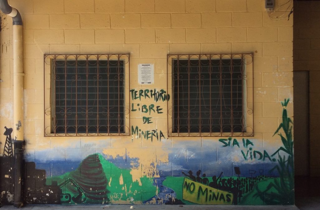 Front of house with graffiti, El Salvador